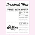 GrandmaÃ¢â¬â¢s Times - Mother`s Day gift, memories, quick, easy, wonderful, touching gift.