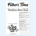 FatherÃ¢â¬â¢s Times - Father`s Day gift, memories, quick, easy, wonderful, touching gift.