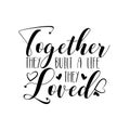 Together they built a life they loved- calligraphy