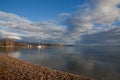 Nyon Beach, Lake Geneva Royalty Free Stock Photo