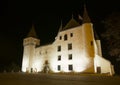 Nyon Castle by night Royalty Free Stock Photo