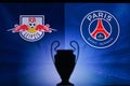 NYON, SWISS, NOVEMBER 2. 2020: RB Leipzig vs. Paris Saint-Germain. Football UEFA Champions League 2021 Group Stage match. UCL