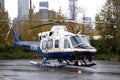 NYPD Air Sea Rescue Helicopter Royalty Free Stock Photo