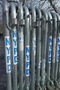 NYPD Barricades Royalty Free Stock Photo