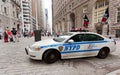 NYPD car in Manhattan, NYC. Royalty Free Stock Photo