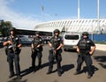 NYPD counter terrorism officers providing security Royalty Free Stock Photo