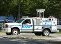 NYPD emergency service unit providing security near National Tennis Center during US Open 2013