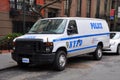 NYPD Ford E-Series Police Car in NYC Royalty Free Stock Photo