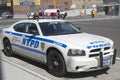 NYPD highway patrol car in Manhattan Royalty Free Stock Photo