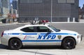 NYPD highway patrol car in Manhattan Royalty Free Stock Photo