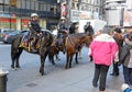 NYPD Mounted Police Unit on the streets of Manhattan.