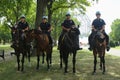 NYPD mounted unit police officers ready to protect public at Billie Jean King National Tennis Center during US Open 2016