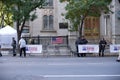 NYPD Police officers securing Veterans day parade in Manhattan