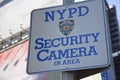 NYPD Security Camera Area Sign