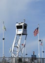 NYPD Sky Watch platform providing security at National Tennis Center during US Open 2013