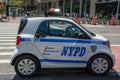 NYPD Smart car in New York City Royalty Free Stock Photo