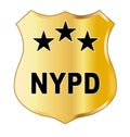 NYPD Spoof Law Enforcement Badge Royalty Free Stock Photo