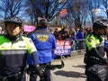 Diversity, NYPD, Community Affairs, Bike Squad, March for Our Lives, Protest, Columbus Circle, NYC, NY, USA