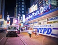 NYPD in Times Square Royalty Free Stock Photo