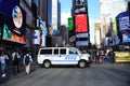 NYPD Van In Times Square