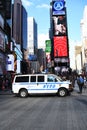 NYPD Van In Times Square