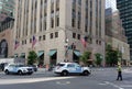NYPD Vehicles, Trump Tower Security, Traffic Officer, New York City, NYC, NY, USA Royalty Free Stock Photo