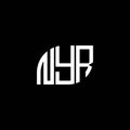NYR letter logo design on BLACK background. NYR creative initials letter logo concept. NYR letter design Royalty Free Stock Photo