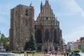 The smaller basilica dedicated to Saint James and Saint Agnes. Royalty Free Stock Photo