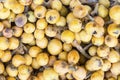 NÃÂ­spero, nipero or mespel Japanese medlar fruit, taken in a market in Peru.