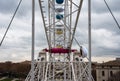 Nimes, Occitanie, France - Detail of the baskets of a ferris wheel