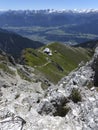 NÃÂ¶rdlinger HÃÂ¼tte, Karwendel mountains in Tyrol, Austria Royalty Free Stock Photo