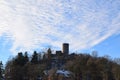 NÃÂ¼rburg, Germany - 12 15 2022 castle NÃÂ¼rburg in the winter forest