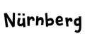 `NÃÂ¼rnberg` hand drawn vector lettering in German, it`s German name of Nuremberg.