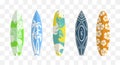 Set of surf boards