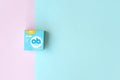O.B. Original Normal tampons in a small box. OB is global brand of feminine hygiene products or personal care products used by