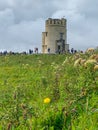 O\'Brien\'s Tower at the Cliffs of Mohar county Clare Ireland Royalty Free Stock Photo