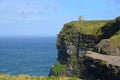 O'Brien's Tower on the Cliffs of Moher Royalty Free Stock Photo