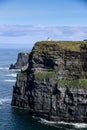 O Brien tower at the Cliffs of Moher located at the southwestern edge of the Burren region in County Clare, Ireland Royalty Free Stock Photo
