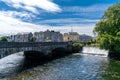 O Briens Bridge and the River Corrib in the historic city center of Galway Royalty Free Stock Photo