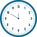 Very pretty wall clock vector