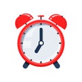 7 o`clock of the alarm watch Royalty Free Stock Photo