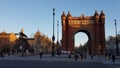 Arco de Triunfo Barcelona Spain Royalty Free Stock Photo