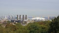 The O2 from Greenwich hill near London Royalty Free Stock Photo