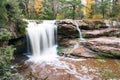 O Kun De Kun Falls in the Upper Peninsula of Michigan Royalty Free Stock Photo