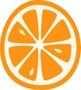 O Letter Orange