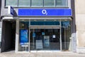 O2 mobile operator communication store brand telephone internet provider shop with logo in Stuttgart, Germany