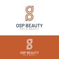 O S P OSP Letter Monogram Logo Design Template Royalty Free Stock Photo