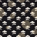 O-102seamless vector traditional japanese dark pattern