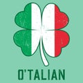 O\'talian. Italian Irish Shamrock - Eps