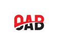 OAB Letter Initial Logo Design Vector Illustration Royalty Free Stock Photo